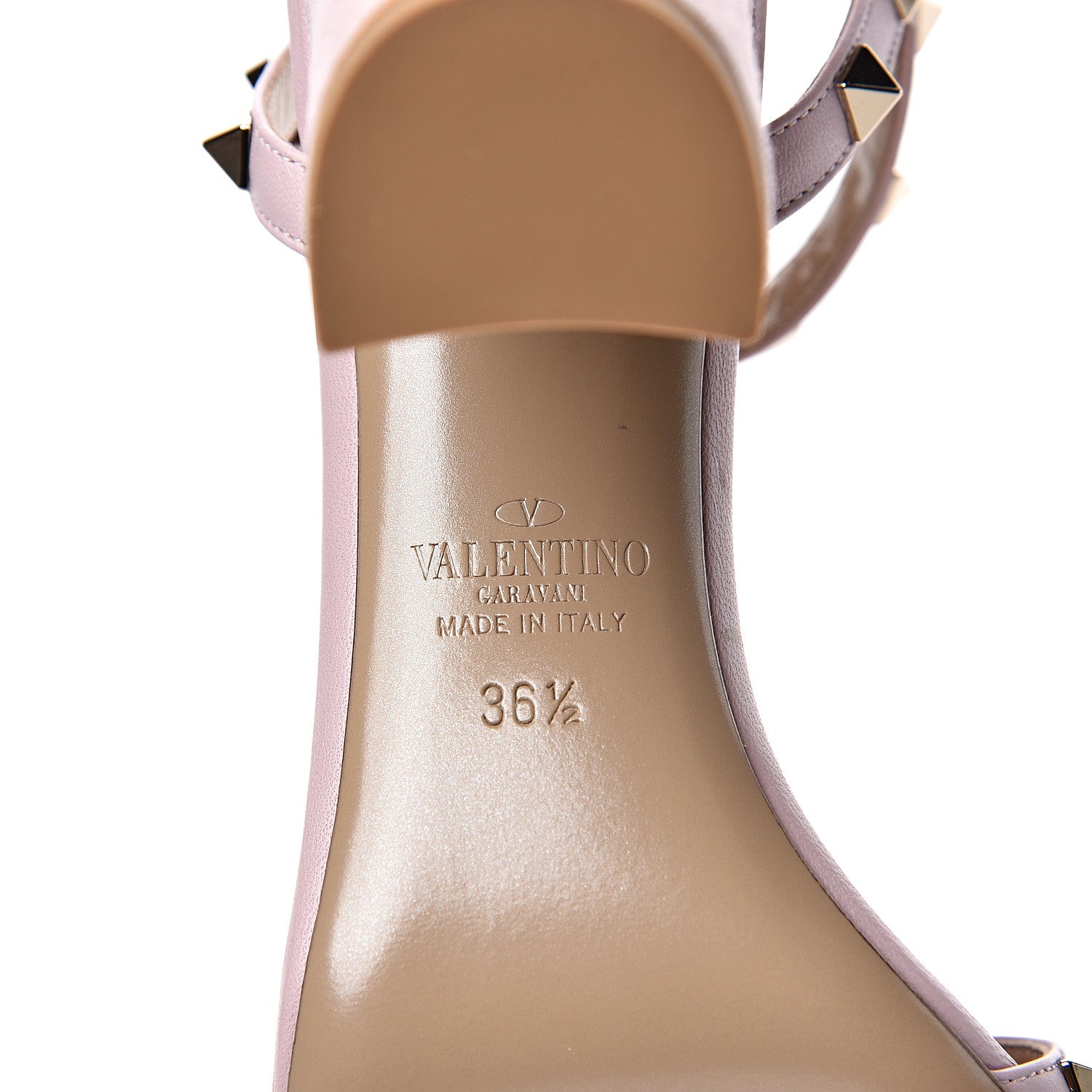 Valentino Garavani Suede Rockstud Ankle Strap 90mm Sandals 36.5 Water Rose 7 of 8