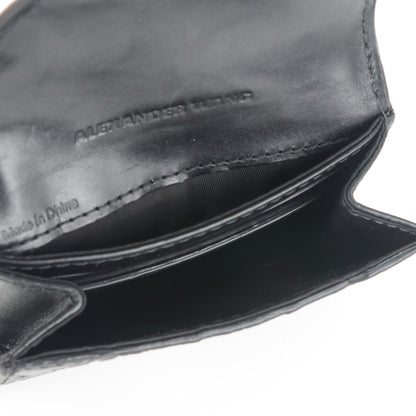 Alexander Wang Alligator Embossed Prisma Envelope Card Holder Black 5 of 7