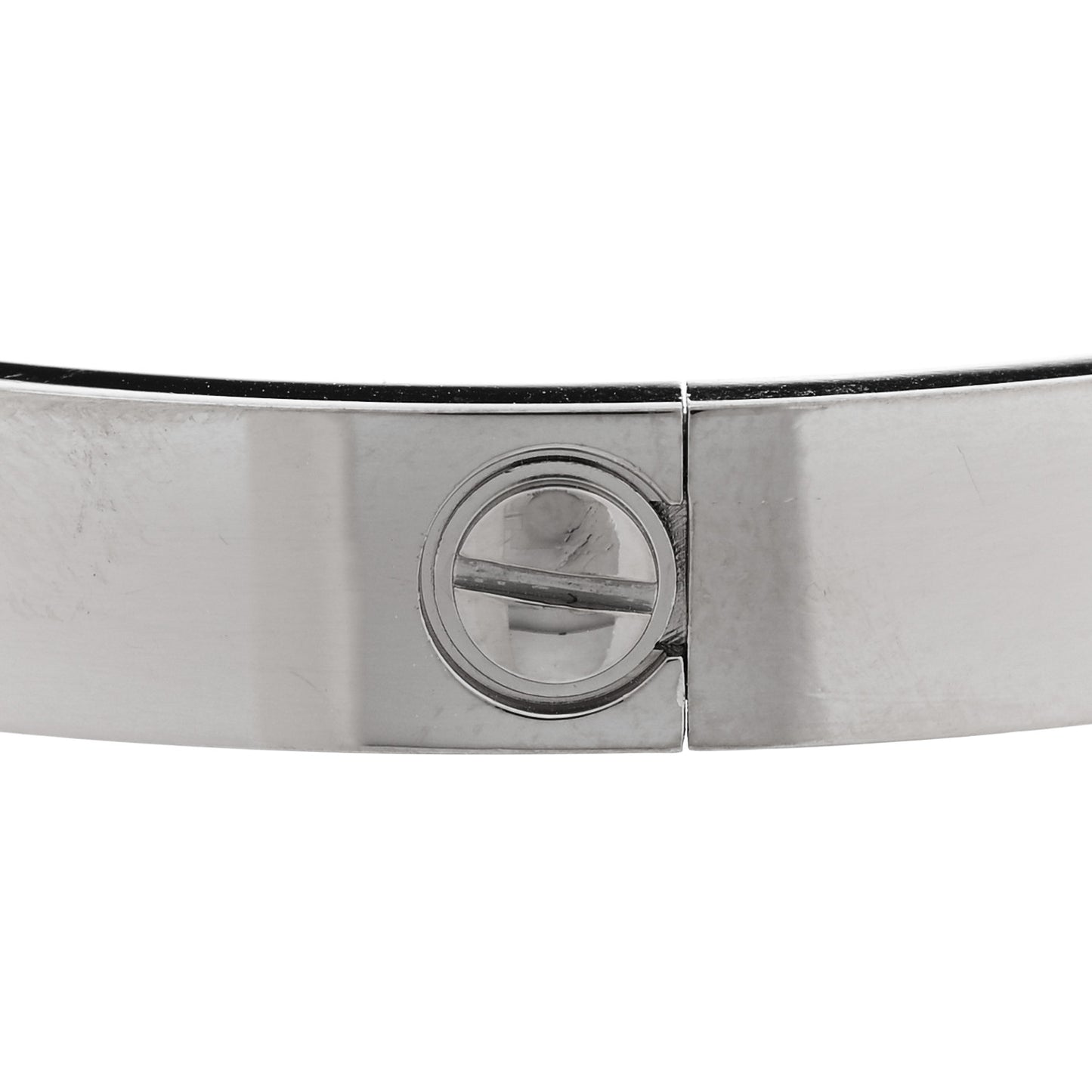 18K White Gold LOVE Bracelet 17