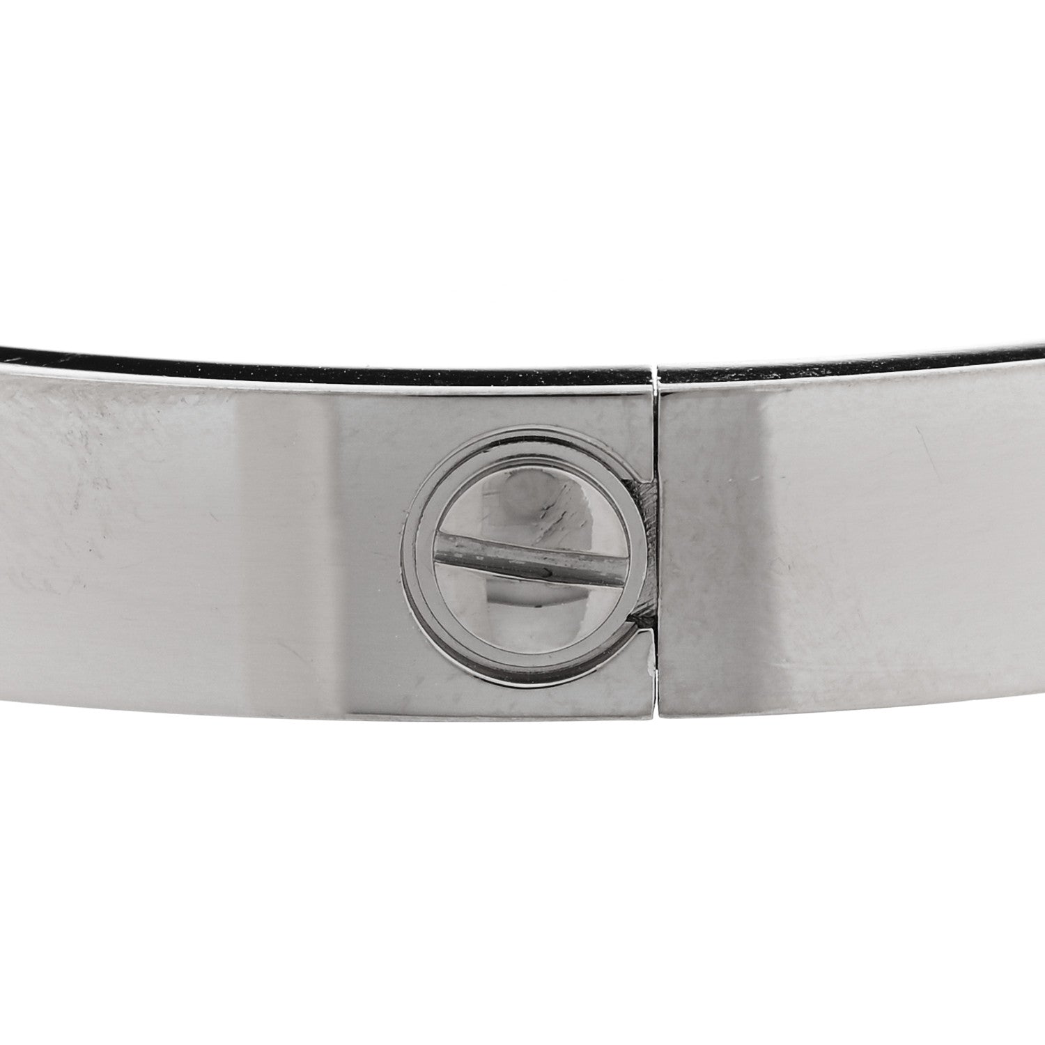 Cartier 18K White Gold LOVE Bracelet 17 6 of 9