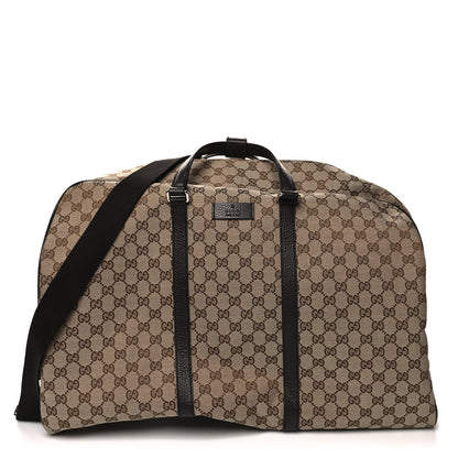 Gucci Monogram Dollar Calfskin Large Boston Duffle Bag Beige Ebony Testa di Moro Marrone Scuro 1 of 12