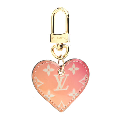 Louis Vuitton Vernis Degrade Love Lock Heart Key Holder Bag Charm Pink White 1 of 5