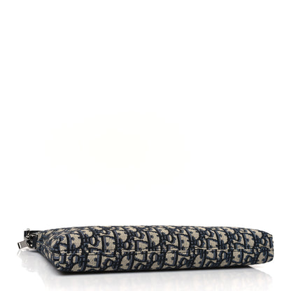 Christian Dior Oblique Pouch Wristlet Blue 4 of 9