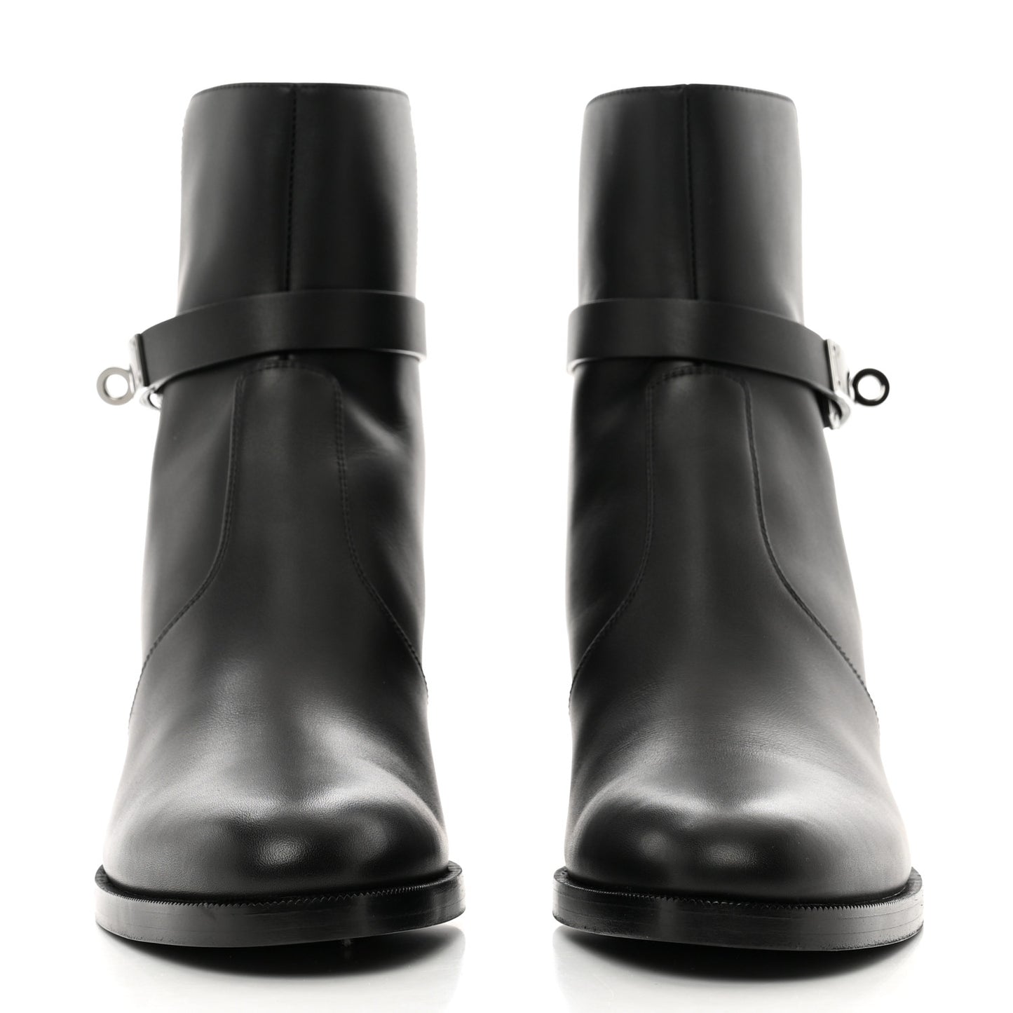 Calfskin Frenchie 50 Ankle Boots 38.5 Black