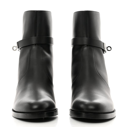 Hermes Calfskin Frenchie 50 Ankle Boots 38.5 Black 2 of 8