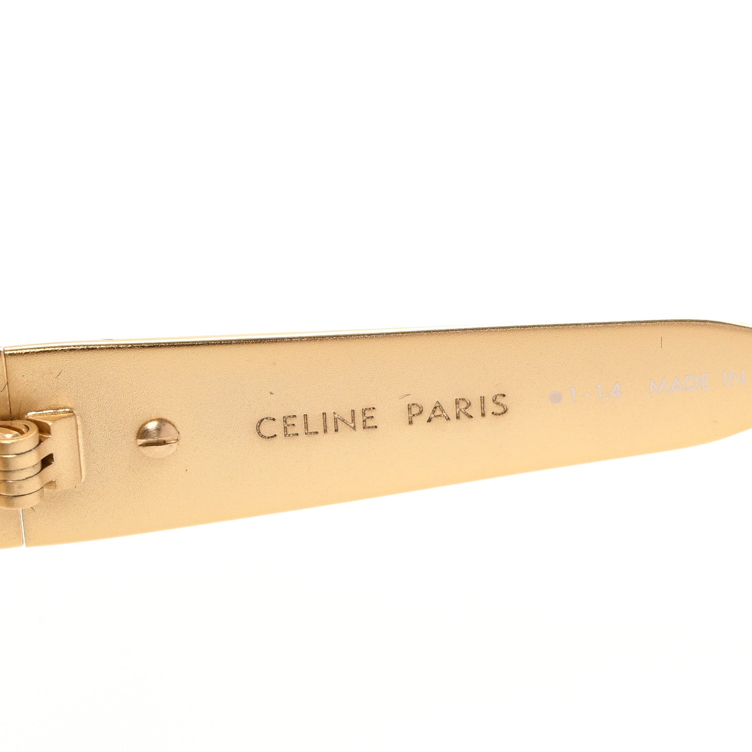 Celine Metal Triomphe 01 Sunglasses CL40235U Gold Green 5 of 7
