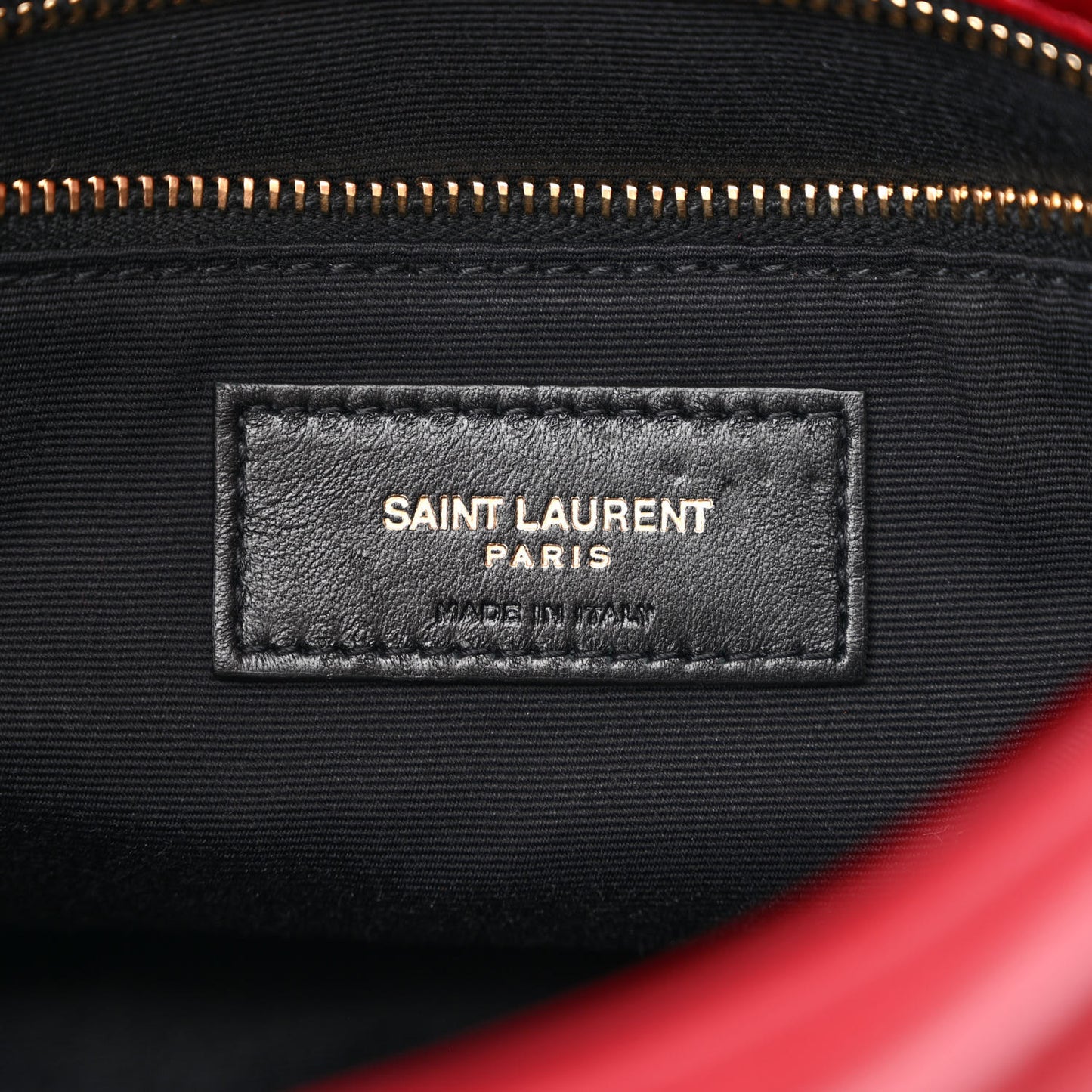 Lambskin Quilted Toy Loulou Puffer Monogram Chain Satchel Opyum Red