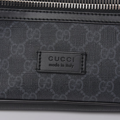 Gucci Soft GG Supreme Monogram Web Belt Bag Black Grey 8 of 10