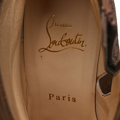 Christian Louboutin Suede Ankle Boots 38 Brown 7 of 7