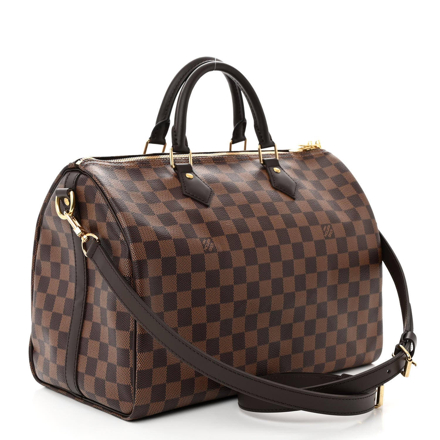Louis Vuitton Damier Ebene Speedy Bandouliere 35 3 of 10