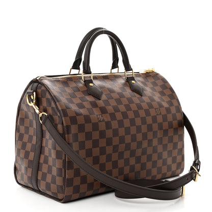 Louis Vuitton Damier Ebene Speedy Bandouliere 35 3 of 10