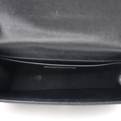 Saint Laurent Grain De Poudre Medium Classic Monogram Kate Satchel Black 5 of 15