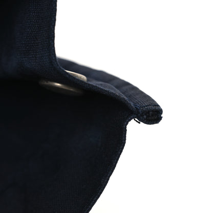 Hermes Canvas Tout Fourre PM Navy Brown 12 of 14