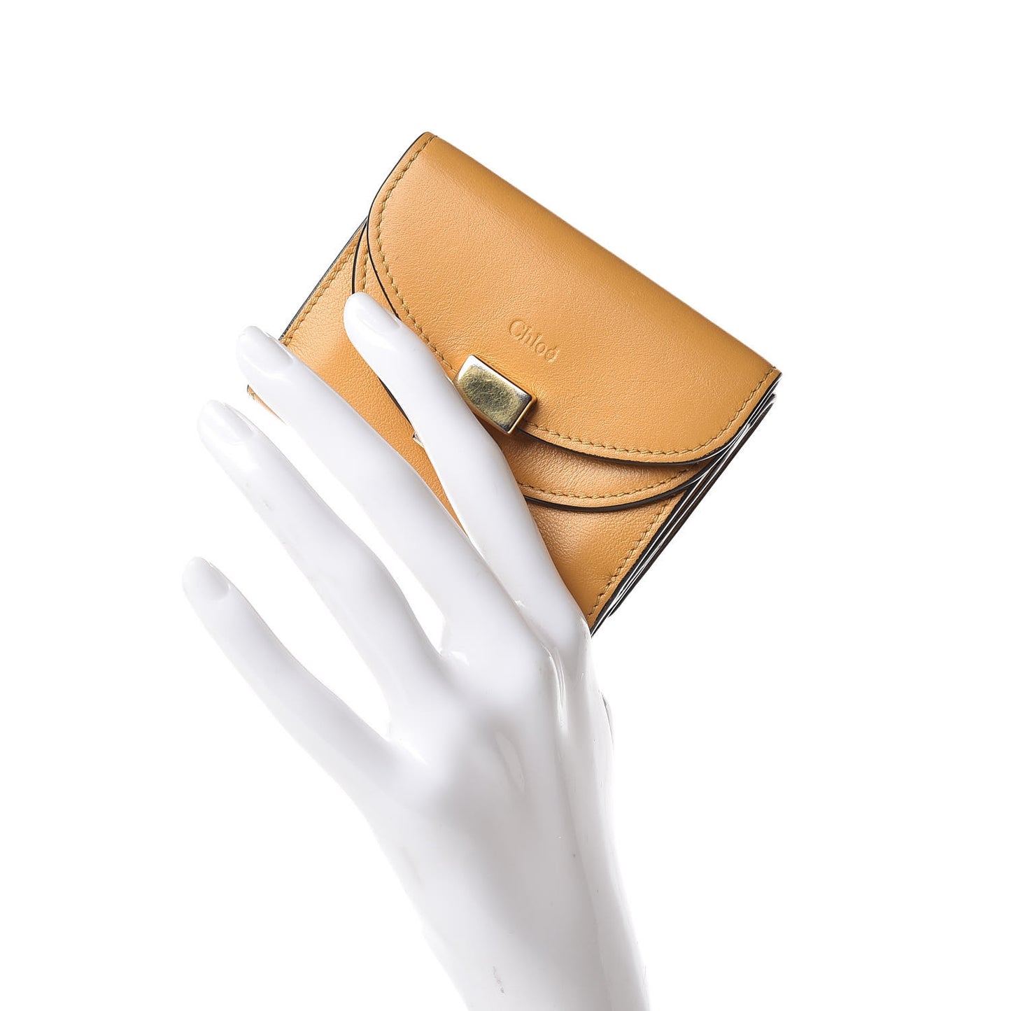 Smooth Calfskin Georgia Square Wallet Sunflower