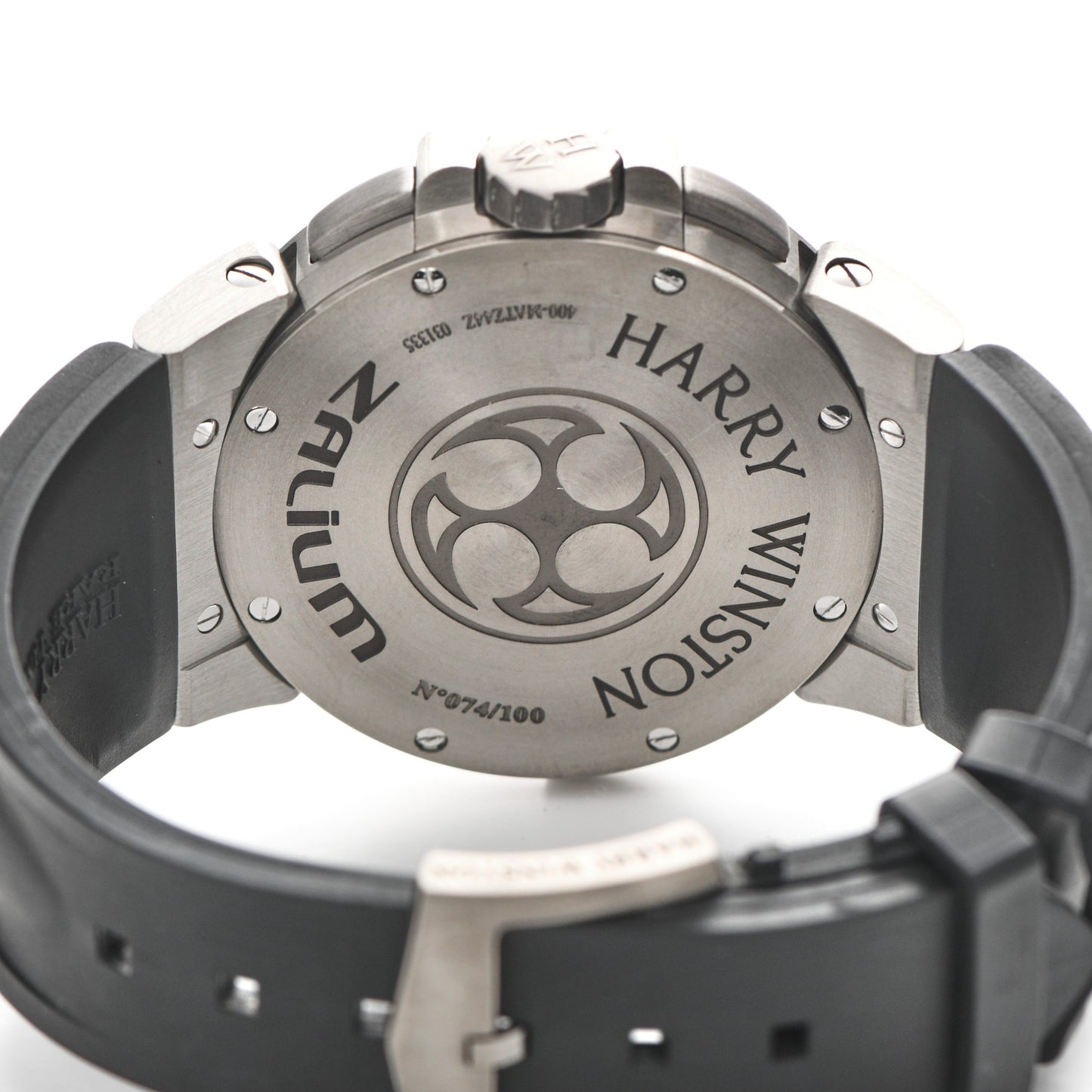 Stainless Steel Rubber 44mm Zalium Ocean Project Z4 Automatic Watch Black