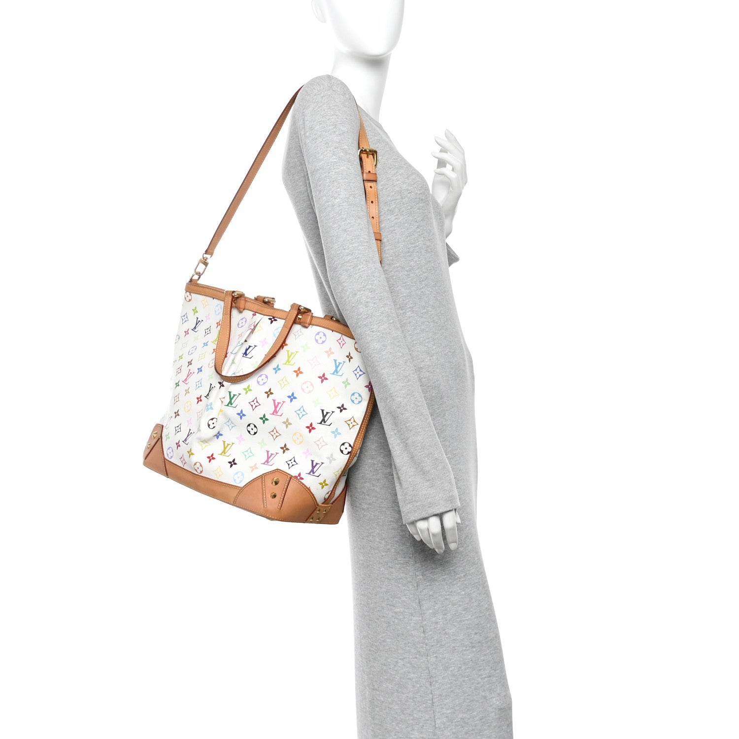 Louis Vuitton Monogram Multicolor Sharleen GM White White 2 of 10