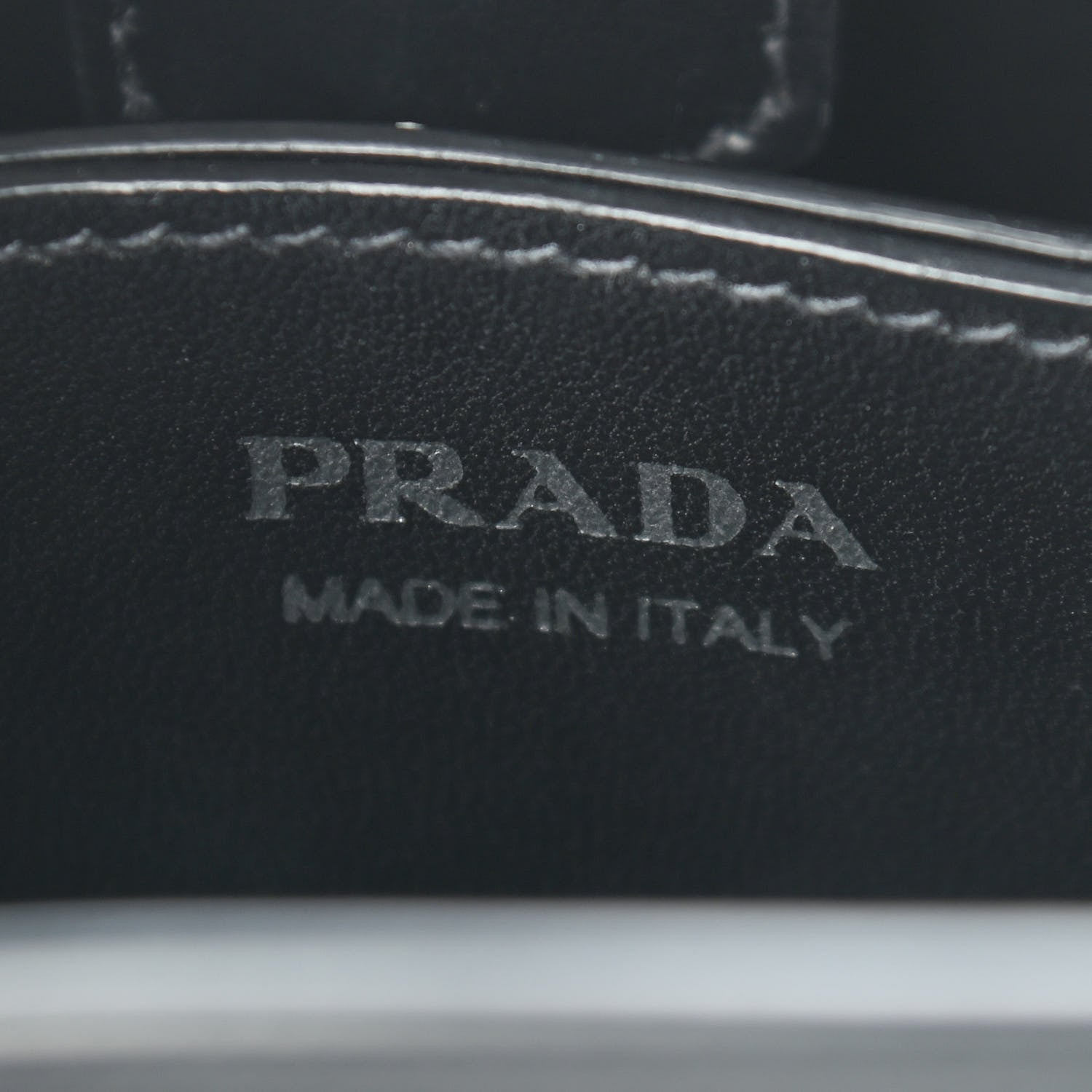 Prada Saffiano Smalto Small Panier Bucket Bag Black 5 of 7