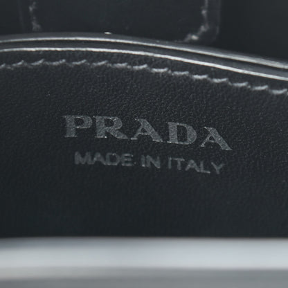 Prada Saffiano Smalto Small Panier Bucket Bag Black 5 of 7