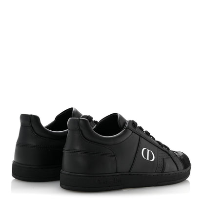 Christian Dior Calfskin Suede Logo Sneakers 36.5 Black 5 of 10