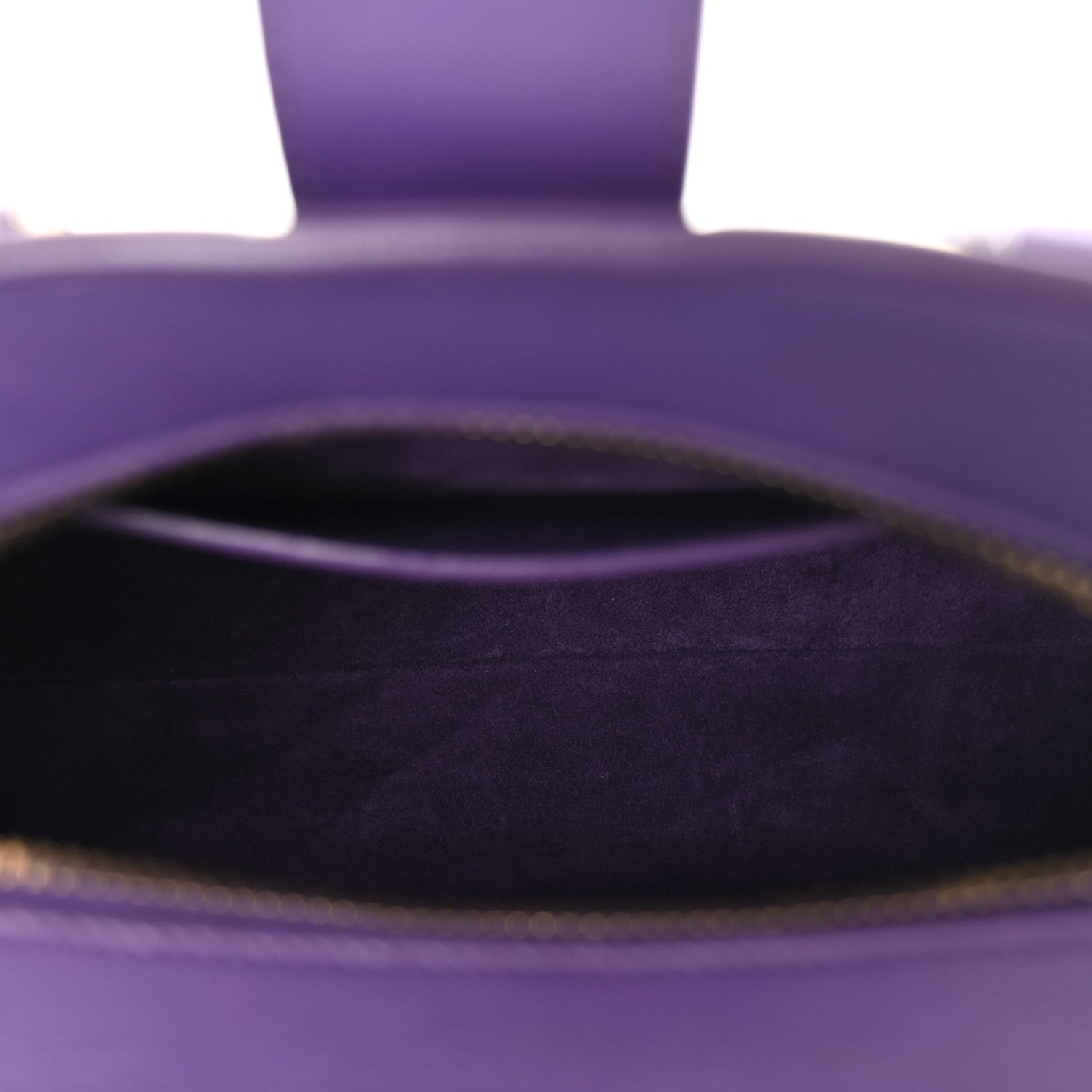 Saint Laurent Calfskin Monogram Baby Cabas Purple 5 of 9