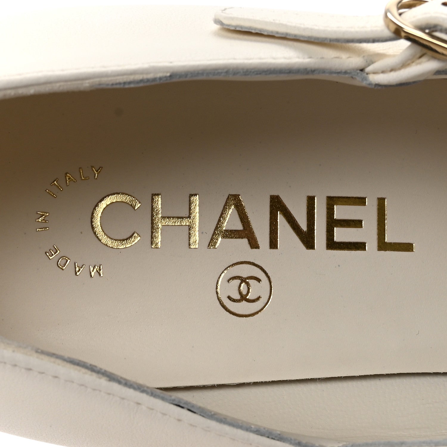 Chanel Lambskin Patent Cap Toe Mary Jane Pearl Pumps 41 White Black 8 of 10