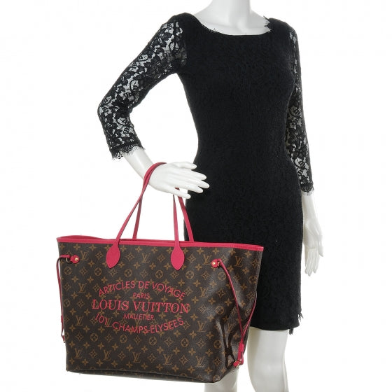 Monogram Articles de Voyage Ikat Neverfull GM Rose Indien