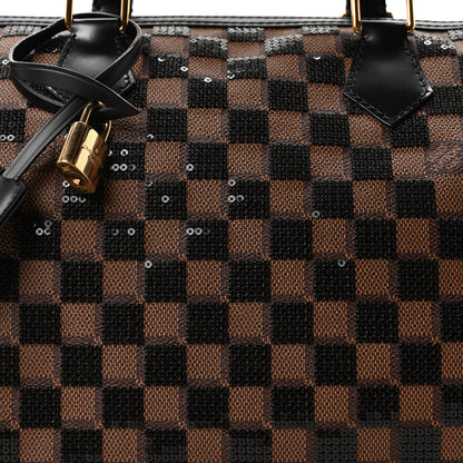 Louis Vuitton Damier Paillettes Speedy 30 Black 8 of 10
