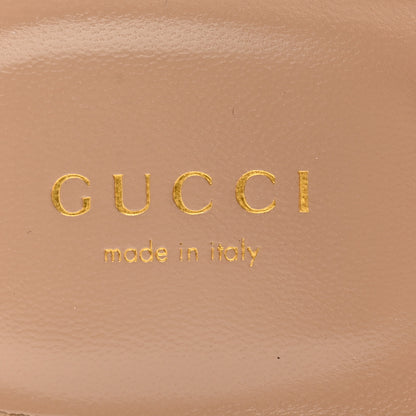 Gucci Kid Scamosciato Interlocking G Cut Out Slide Sandals 36 Pale Green 6 of 10