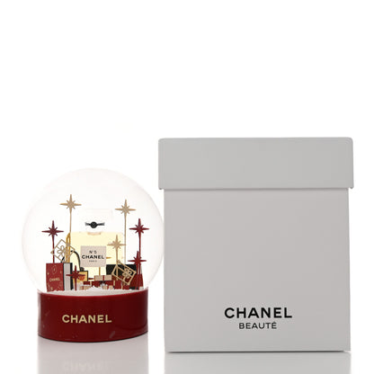Chanel Glass N°5 Perfume Bottle Snow Globe Red 8 of 8