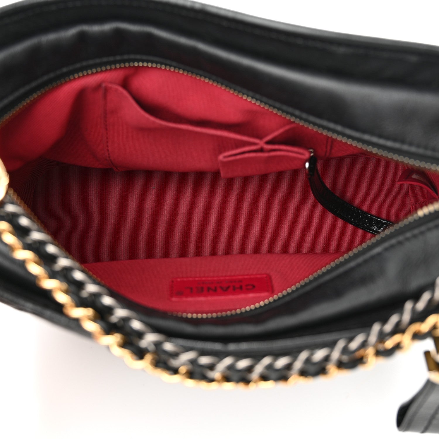 Chanel Aged Calfskin Quilted New Medium Gabrielle Hobo Black 5 of 10