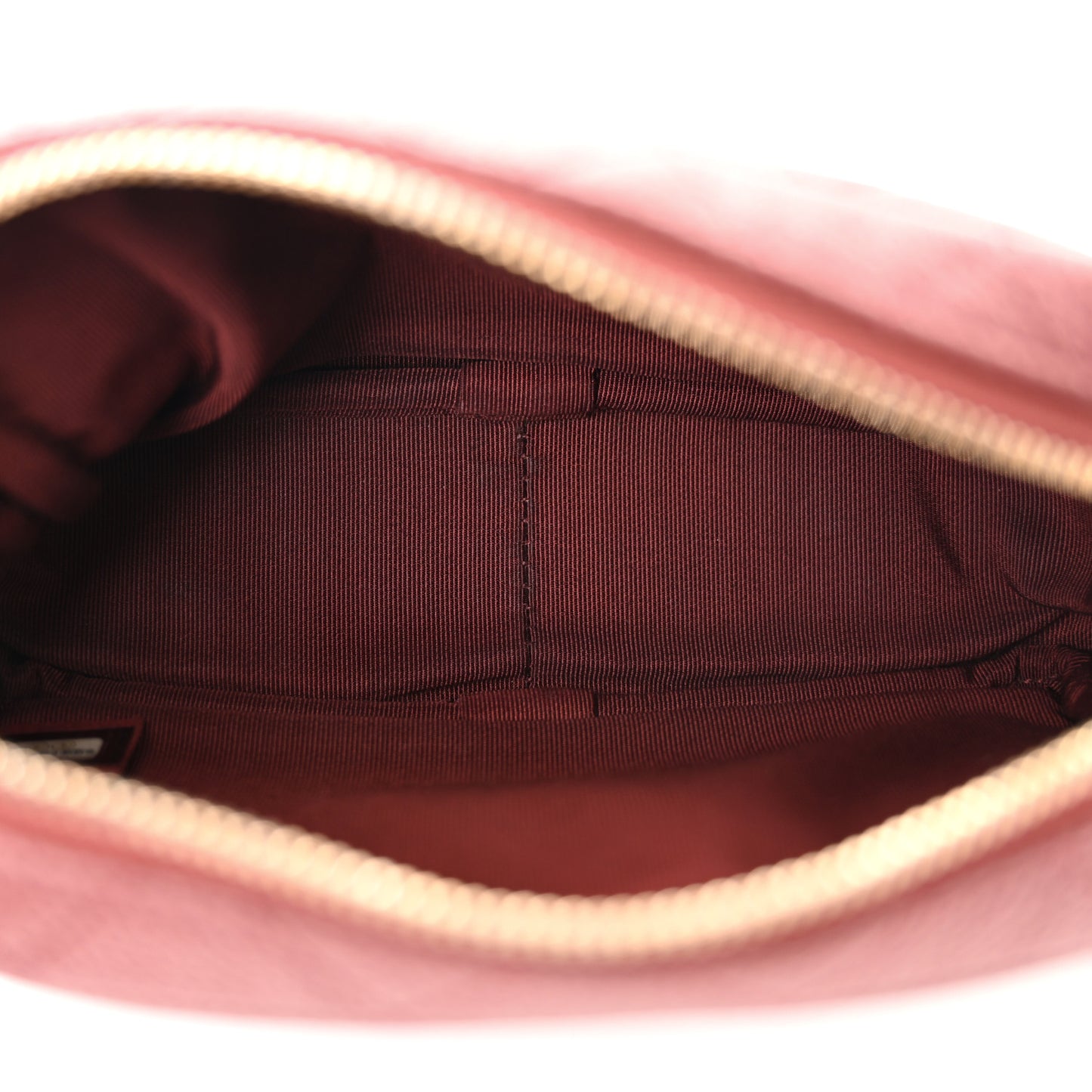 Caviar Quilted Mini Coco Tassel Camera Case Burgundy