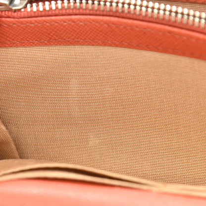 Burberry Calfskin House Check Continental Flap Wallet Orange 12 of 22