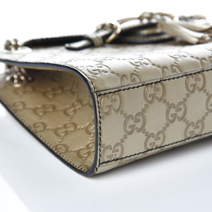 Gucci Guccissima Small Emily Shoulder Bag Gold 8 of 10
