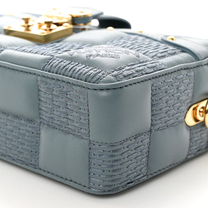 Louis Vuitton Lambskin Damier Quilt Troca PM Glacier 9 of 9