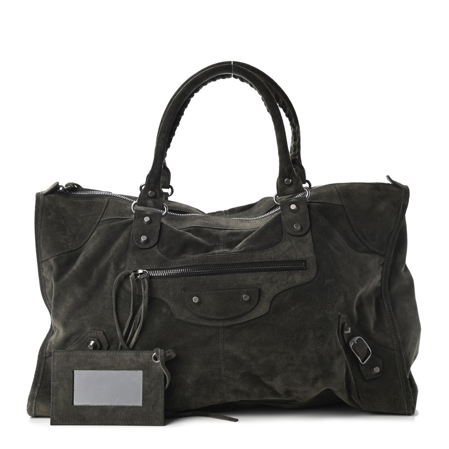 Baby Daim Suede Classic Hardware Work Olive