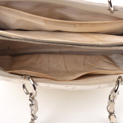 Chanel Caviar Quilted Grand Shopping Tote GST White 7 of 20