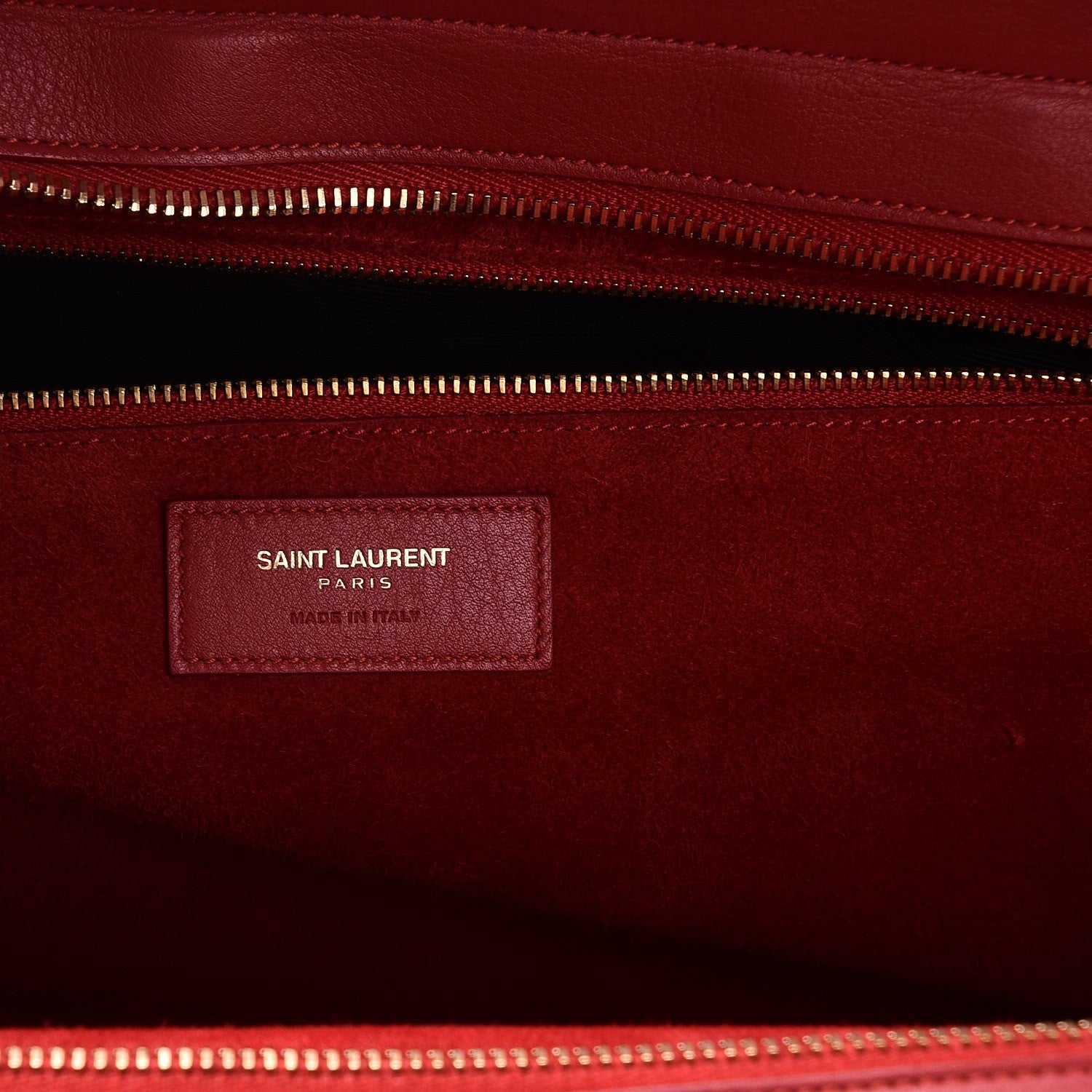 Saint Laurent Calfskin Medium Rive Gauche Cabas New Red 7 of 8