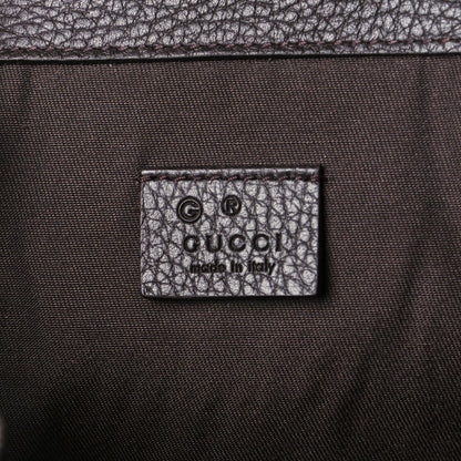 Gucci Monogram Dollar Calfskin O Drawstring Backpack Beige Ebony Testa di Moro Dark Chocolate 6 of 13