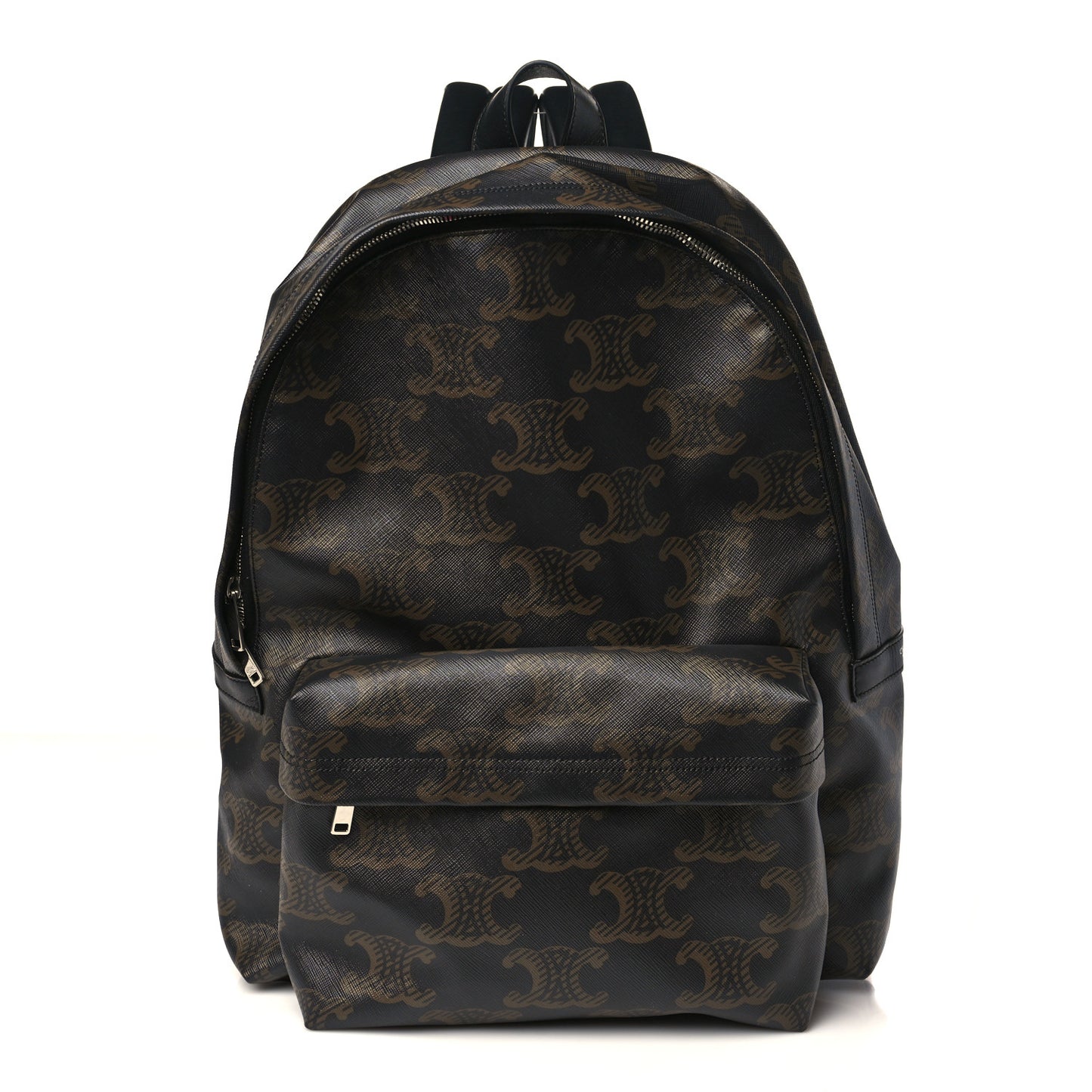 Triomphe Canvas XL Calfskin Backpack Black