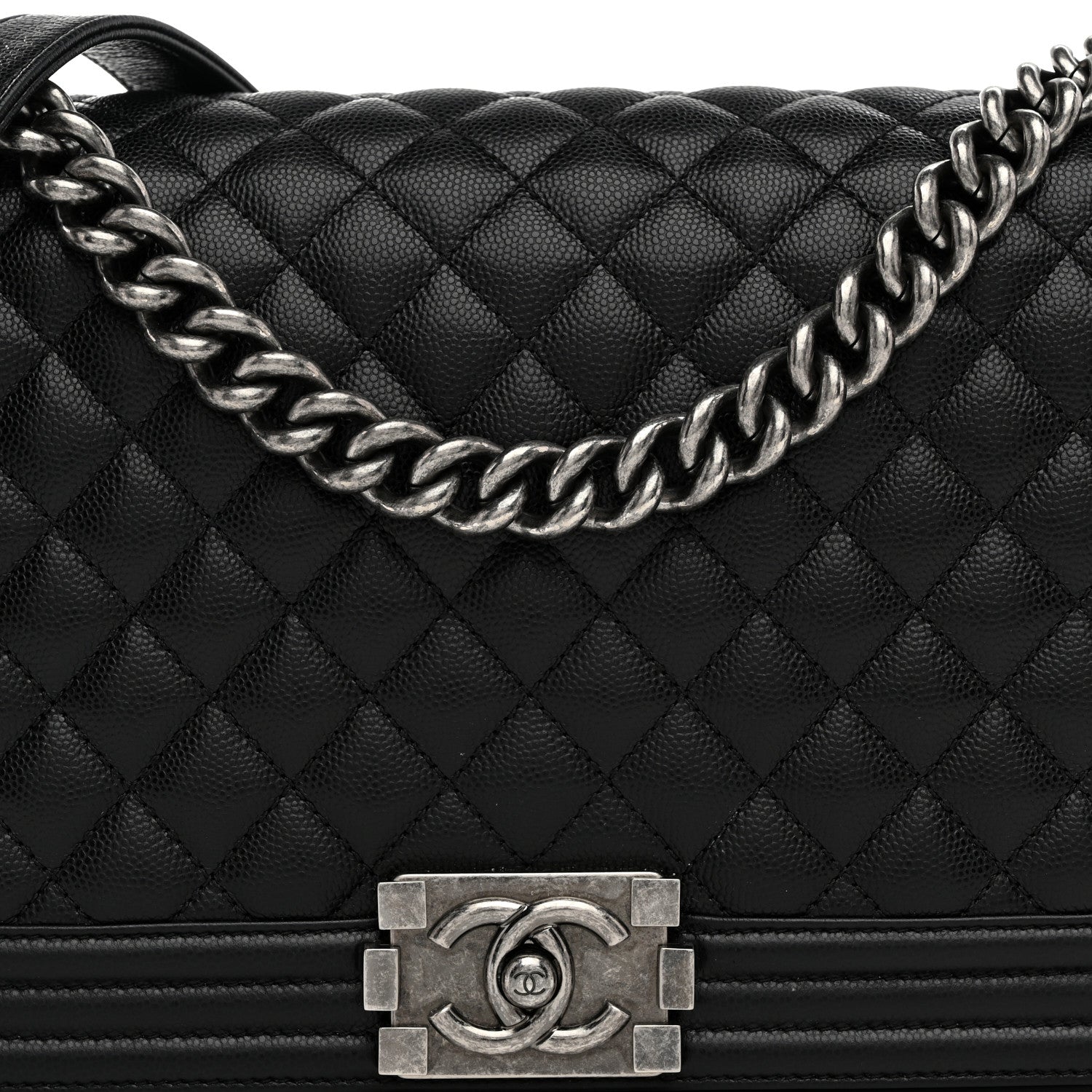 Chanel Caviar Quilted New Medium Boy Flap Black 8 of 10