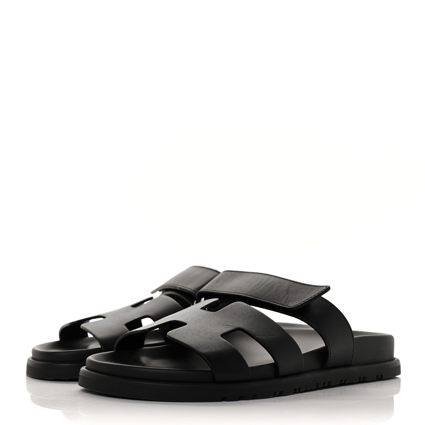 Calfskin Womens Chypre Sandals 38 Black