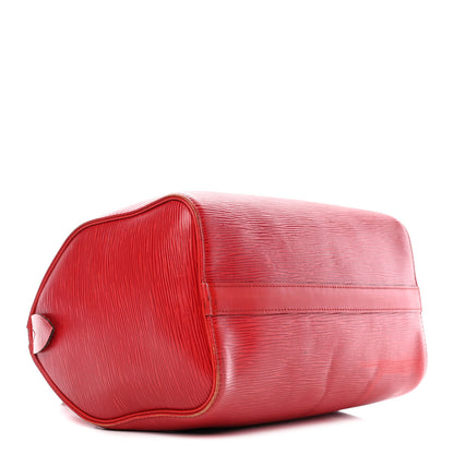 Louis Vuitton Epi Speedy 25 Castillan Red 3 of 9