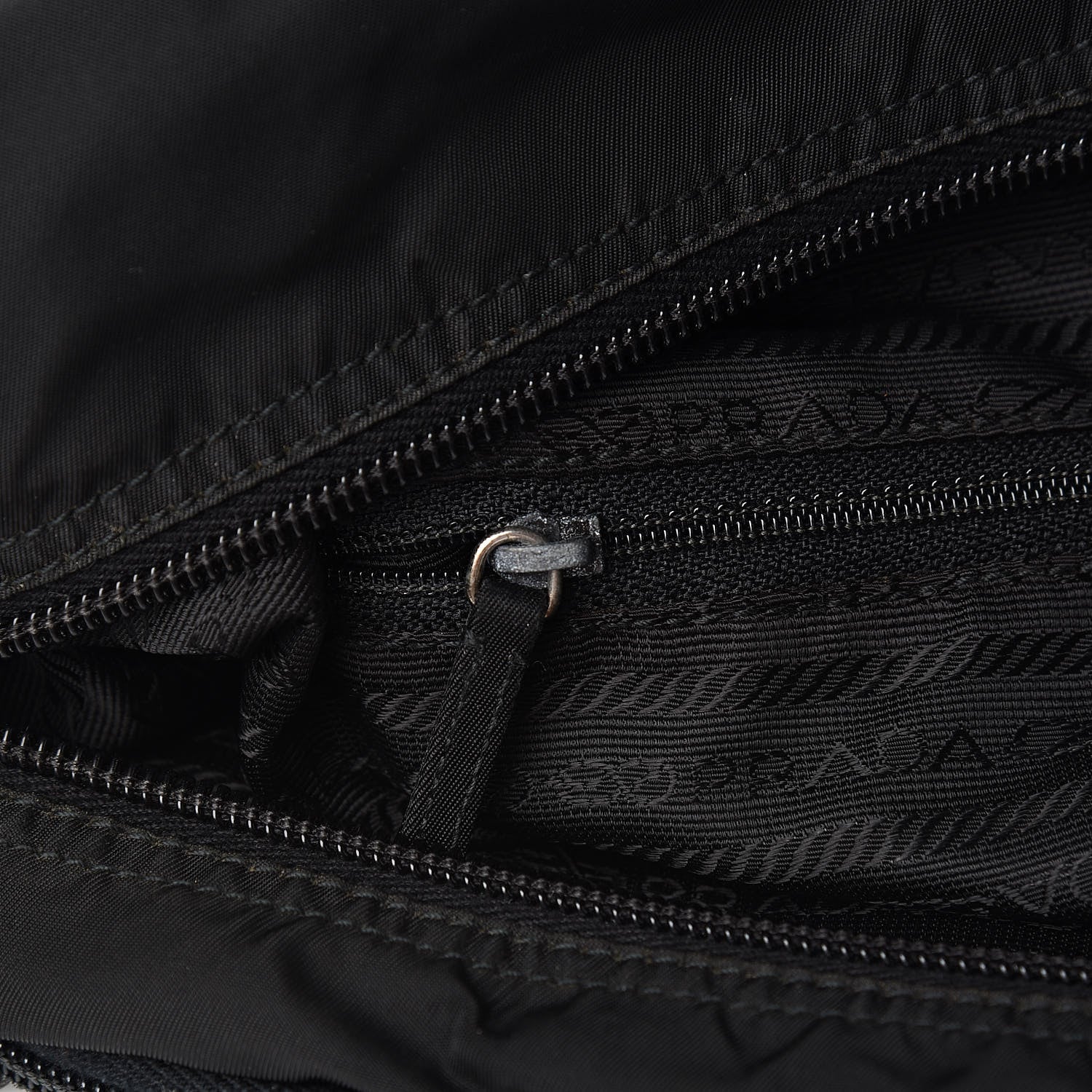 Prada Nylon Vela Messenger Bag Black 8 of 14