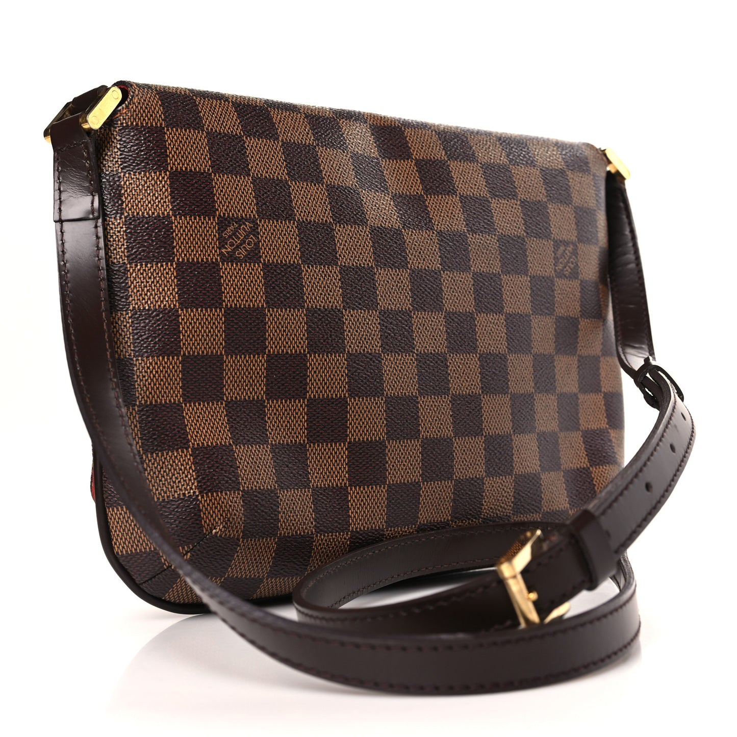 Damier Ebene Musette Tango Long Strap