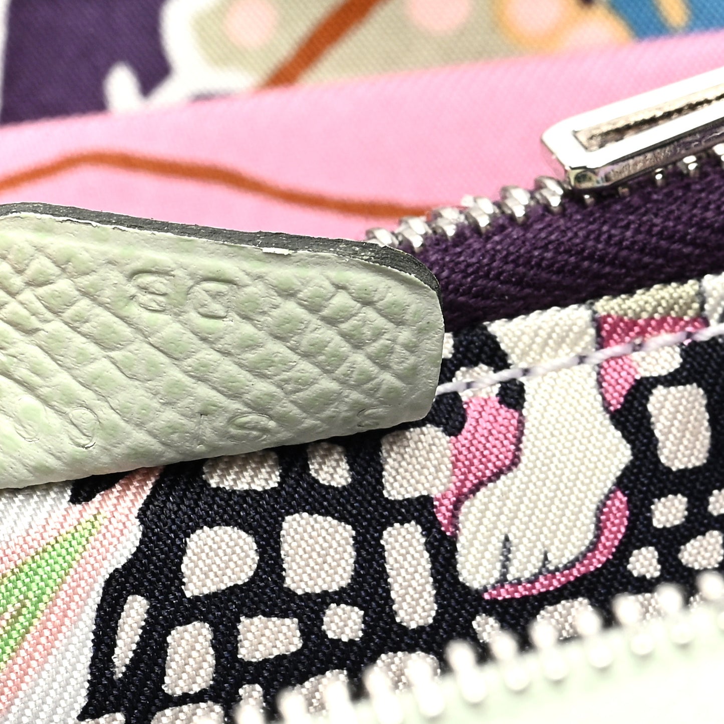 Epsom Silk'In Compact Wallet Vert Fizz