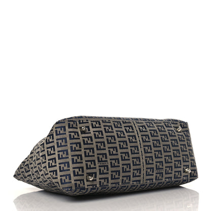 Fendi Zucchino Tote Navy Blue 4 of 9