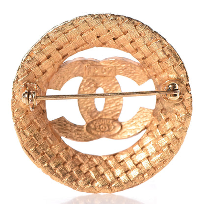 Chanel CC Brooch Gold 3 of 5