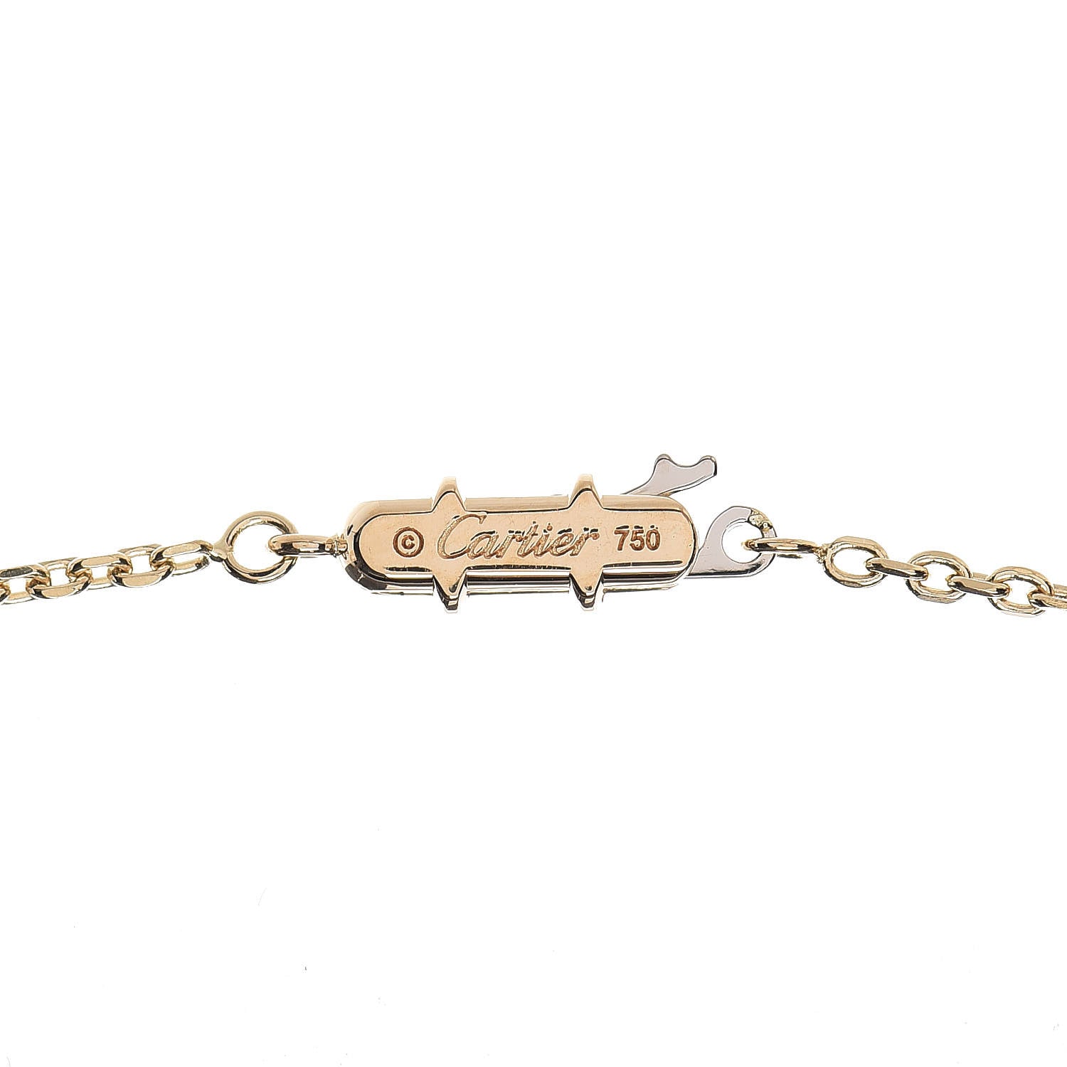 Cartier 18K Yellow Gold Medium Hearts and Symbols Necklace 4 of 7