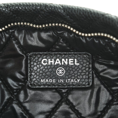 Chanel Caviar Quilted CC Beauty Clutch Black 6 of 7