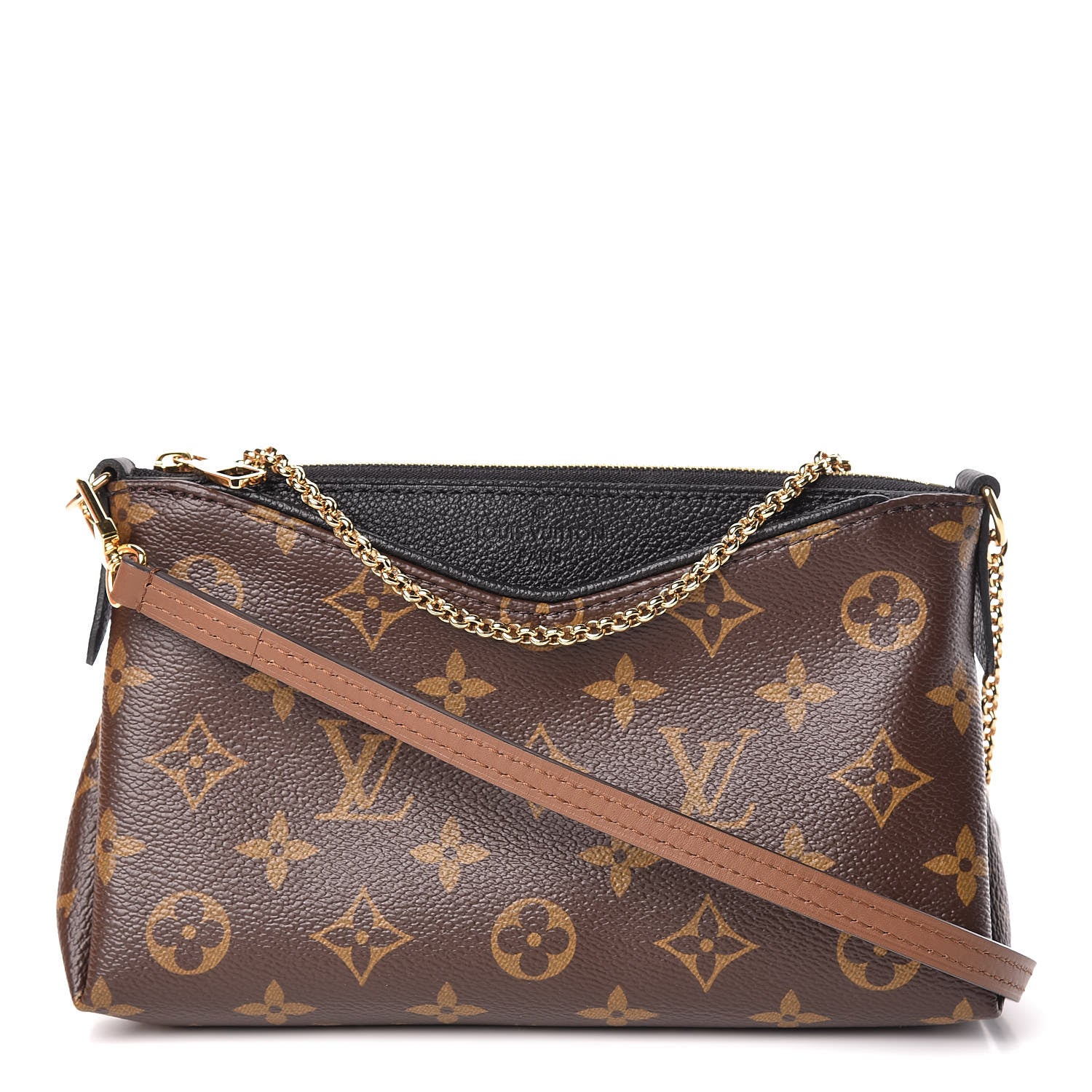 Louis Vuitton Monogram Pallas Clutch Black 1 of 11